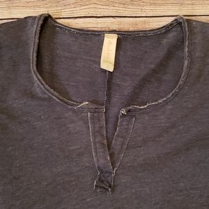 Short sleeve denim color dress